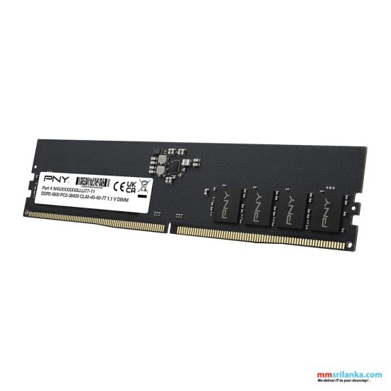  PNY Performance 8GB DDR5 4800MHz (PC5-38400) CL40 1.1V Desktop (DIMM) Memory